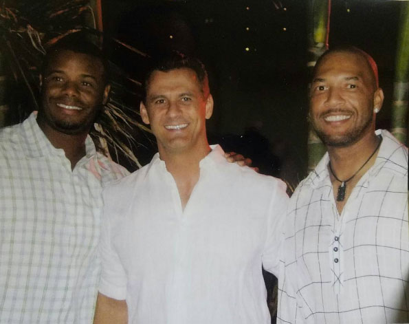 Dr. Doug Arvanitis with Gary Sheffield and Fred McGriff