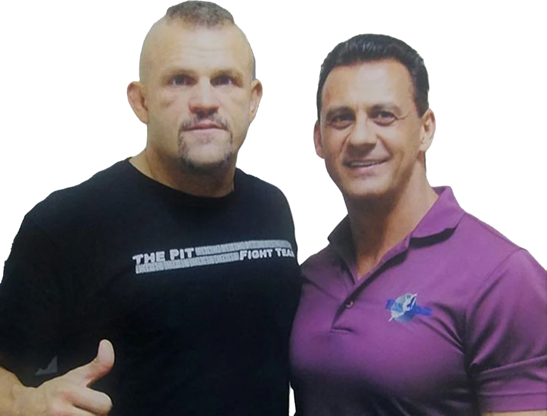 Dr. Doug Arvanitis with UFC champion Chuck Liddell